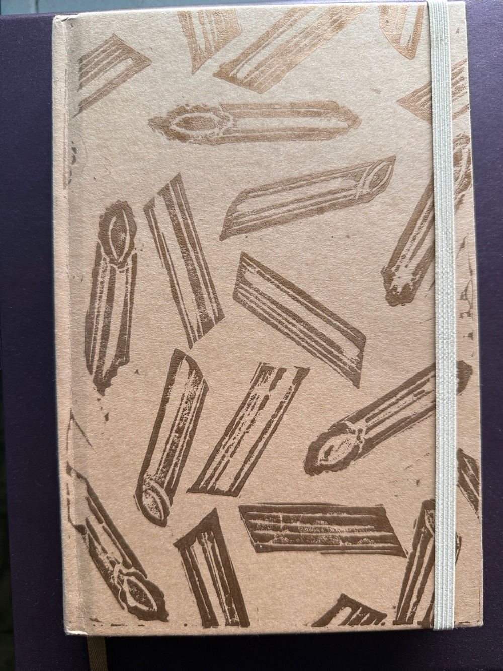 Penne pasta printed hardcover Notebook/journal